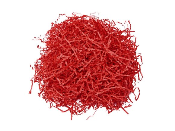 Бумажный наполнитель, 50 г., красный Бумажный наполнитель, 50 г., красный
