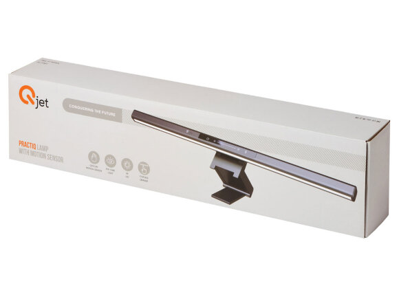 Лампа для монитора PractIQ с датчиком движения, 66 LED, диммер, черный Лампа для монитора PractIQ с датчиком движения, 66 LED, диммер, черный