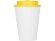 Пластиковый стакан Take away с двойными стенками и крышкой с силиконовым клапаном, 350 мл, белый/желтый Пластиковый стакан Take away с двойными стенками и крышкой с силиконовым клапаном, 350 мл, белый/желтый