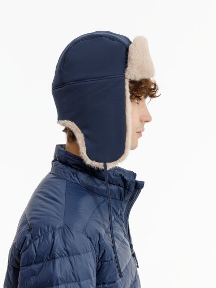 Шапка-ушанка Wasa, темно-синяя Шапка-ушанка Wasa, темно-синяя