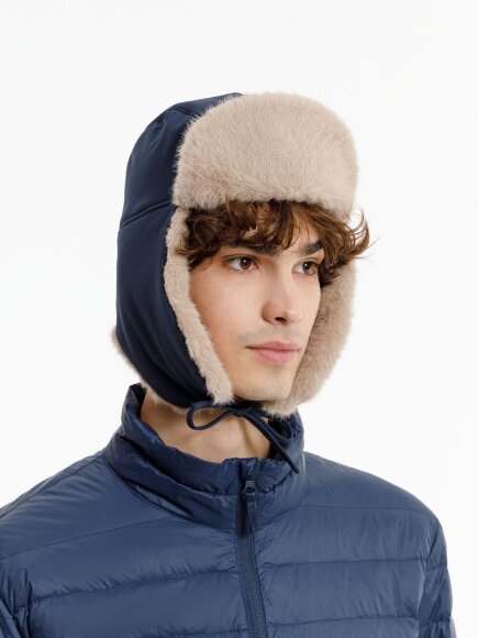 Шапка-ушанка Wasa, темно-синяя Шапка-ушанка Wasa, темно-синяя