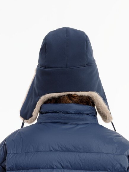 Шапка-ушанка Wasa, темно-синяя Шапка-ушанка Wasa, темно-синяя