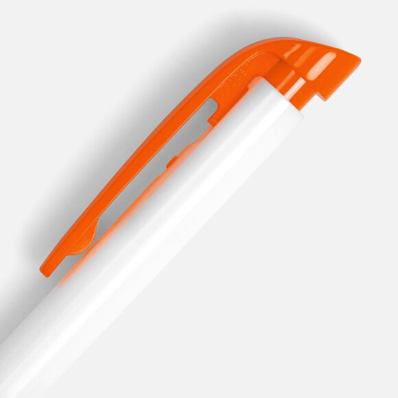Ручка шариковая Favorite, белая с оранжевым Ручка шариковая Favorite, белая с оранжевым