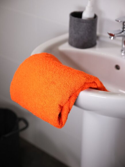 Полотенце Odelle, большое, оранжевое Полотенце Odelle, большое, оранжевое