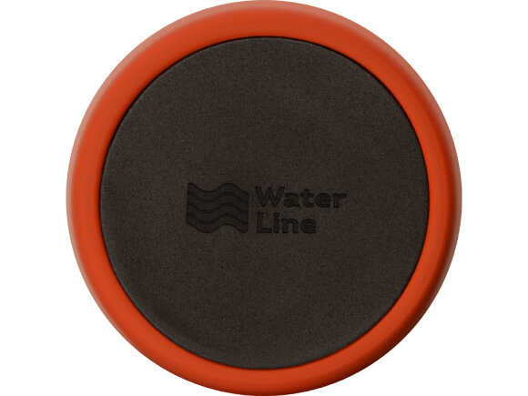 Вакуумная термокружка с кнопкой Streamline, Waterline, soft-touch, тубус, красный