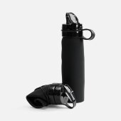 Складная бутылка для воды Langfossen, черная