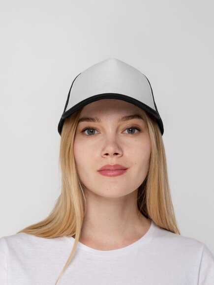 Бейсболка Sunbreaker, черная с белым Бейсболка Sunbreaker, черная с белым