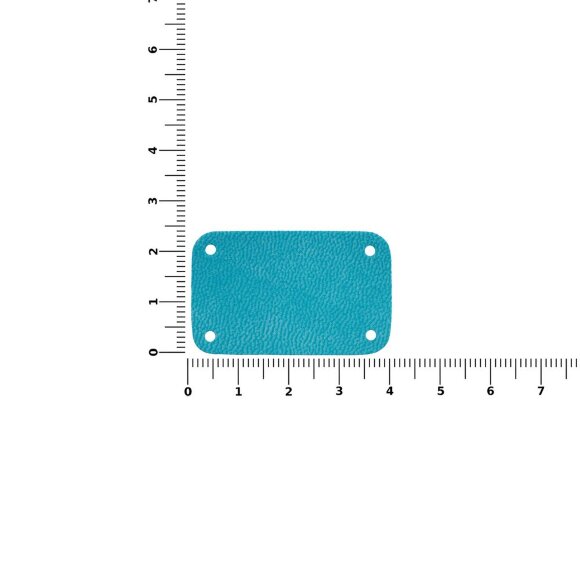 Лейбл Eta Latte, S, бирюзовый