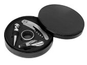 Набор аксессуаров для вина Fabrizio, черный Набор аксессуаров для вина Fabrizio, черный