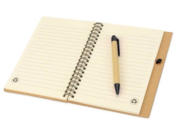 Блокнот Priestly с ручкой, черный Блокнот Priestly с ручкой, черный