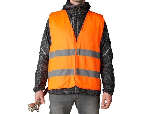 Защитный жилет Watch-out в чехле, неоново-оранжевый Защитный жилет Watch-out в чехле, неоново-оранжевый