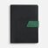 Ежедневник Boom, недатированный, черный с зеленым