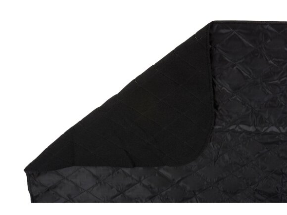 Стеганый плед для пикника Garment, черный Стеганый плед для пикника Garment, черный
