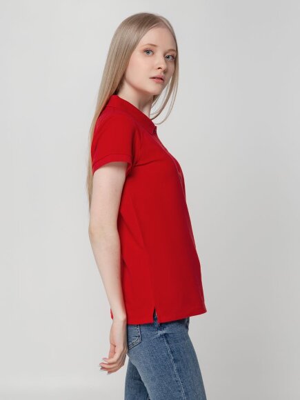 Рубашка поло женская Virma Lady, красная Рубашка поло женская Virma Lady, красная