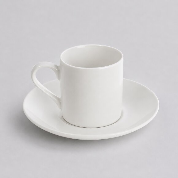 Кофейная пара прямой формы Espresso, 100мл, белый Кофейная пара прямой формы Espresso, 100мл, белый