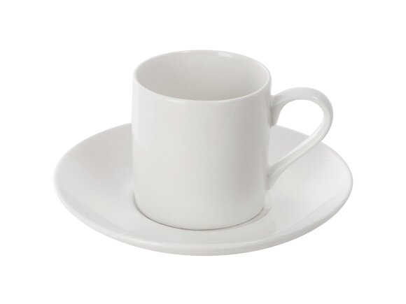 Кофейная пара прямой формы Espresso, 100мл, белый Кофейная пара прямой формы Espresso, 100мл, белый