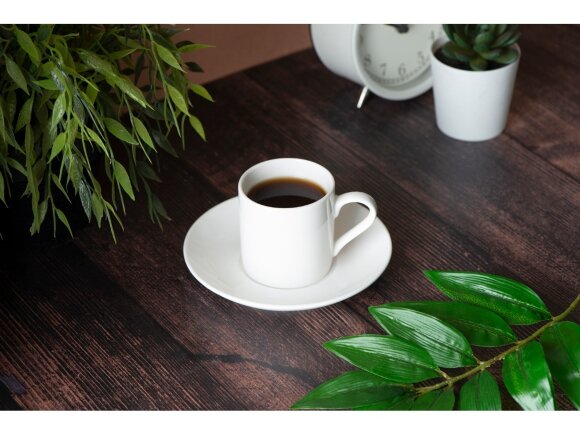 Кофейная пара прямой формы Espresso, 100мл, белый Кофейная пара прямой формы Espresso, 100мл, белый