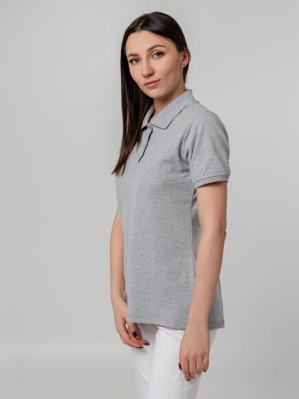 Рубашка поло женская Virma Stretch Lady, серый меланж Рубашка поло женская Virma Stretch Lady, серый меланж