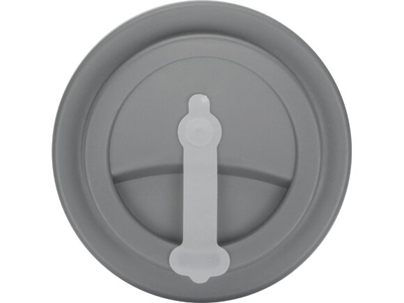 Пластиковый стакан Take away с двойными стенками и крышкой с силиконовым клапаном, 350 мл, белый/серый Пластиковый стакан Take away с двойными стенками и крышкой с силиконовым клапаном, 350 мл, белый/серый