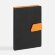 Ежедневник Boom, недатированный, черный с оранжевым Ежедневник Boom, недатированный, черный с оранжевым