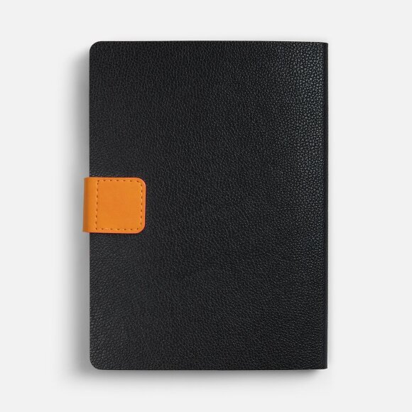 Ежедневник Boom, недатированный, черный с оранжевым Ежедневник Boom, недатированный, черный с оранжевым