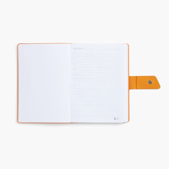 Ежедневник Boom, недатированный, черный с оранжевым Ежедневник Boom, недатированный, черный с оранжевым