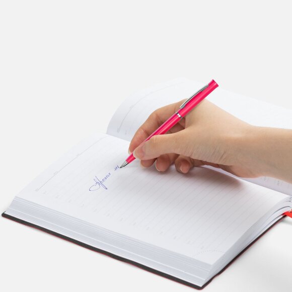 Ручка шариковая Euro Chrome, розовая Ручка шариковая Euro Chrome, розовая