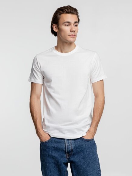 Футболка унисекс T-Bolka 160, белая (теплый оттенок) Футболка унисекс T-Bolka 160, белая (теплый оттенок)