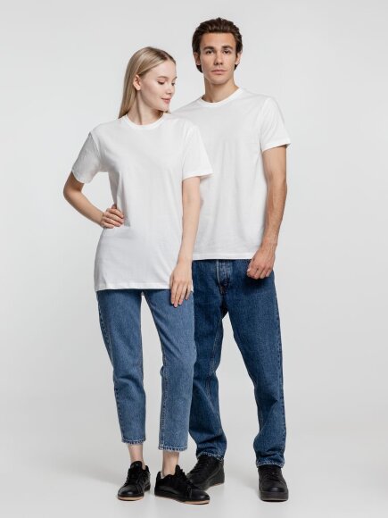 Футболка унисекс T-Bolka 160, белая (теплый оттенок) Футболка унисекс T-Bolka 160, белая (теплый оттенок)