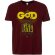 Футболка A God is High, гранатово-красная
