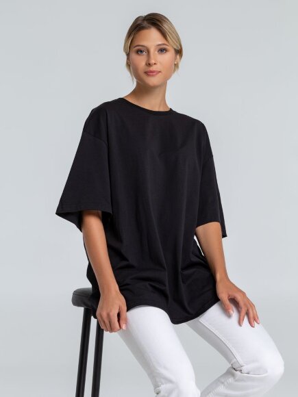 Футболка оверсайз «Чистая соль», черная Футболка оверсайз «Чистая соль», черная