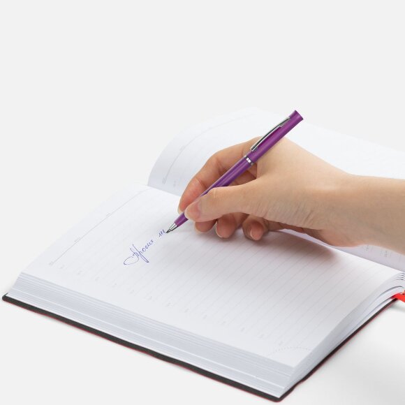 Ручка шариковая Euro Chrome, фиолетовая Ручка шариковая Euro Chrome, фиолетовая