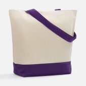 Холщовая сумка Shopaholic, фиолетовая Холщовая сумка Shopaholic, фиолетовая