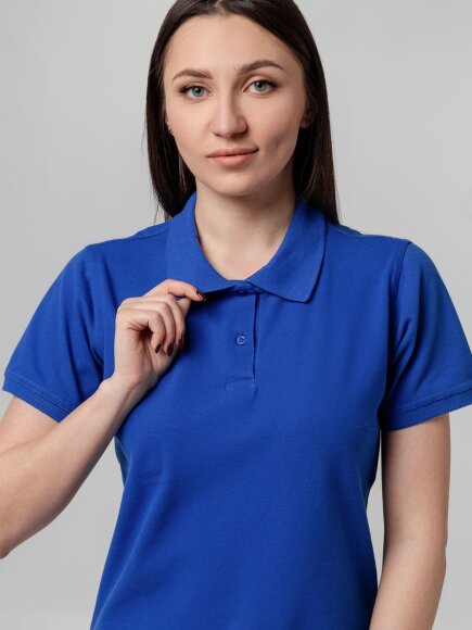 Рубашка поло женская Virma Stretch Lady, ярко-синяя Рубашка поло женская Virma Stretch Lady, ярко-синяя
