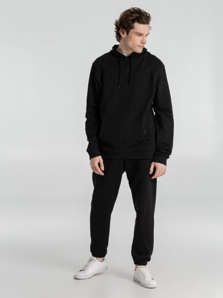 Толстовка с капюшоном унисекс Hoodie, черная Толстовка с капюшоном унисекс Hoodie, черная