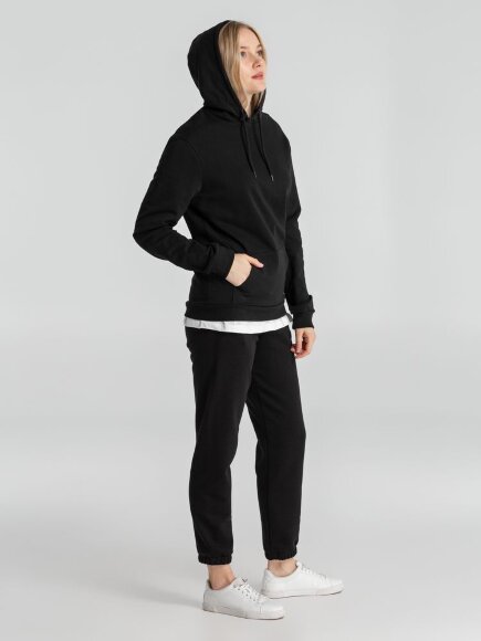 Толстовка с капюшоном унисекс Hoodie, черная Толстовка с капюшоном унисекс Hoodie, черная