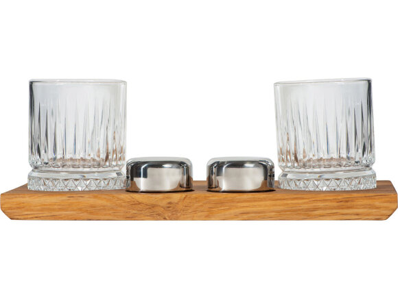 Набор для виски и коктейлей на подставке из дуба Savour Набор для виски и коктейлей на подставке из дуба Savour