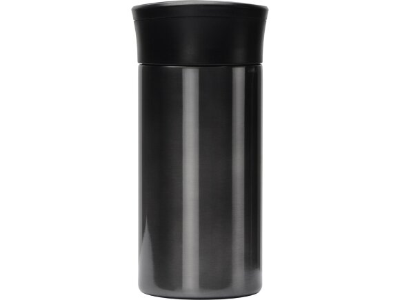 Вакуумная термокружка с кнопкой Upgrade, Waterline, тубус, матовая сталь