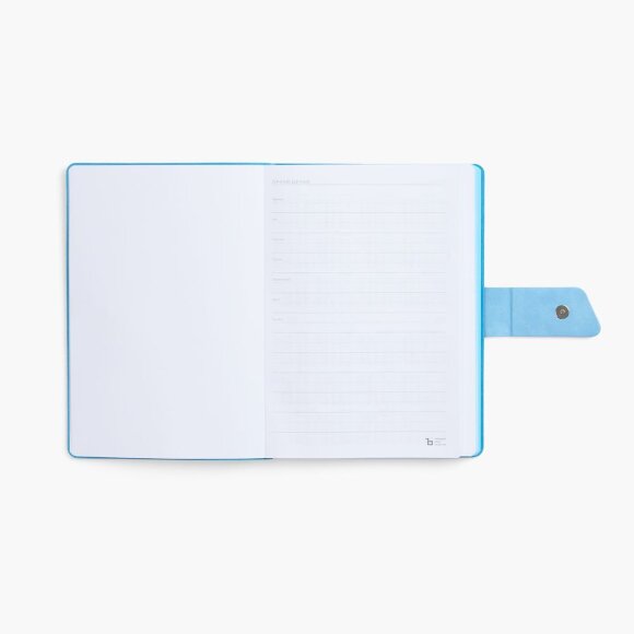 Ежедневник Boom, недатированный, черный с голубым Ежедневник Boom, недатированный, черный с голубым