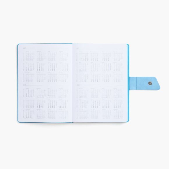 Ежедневник Boom, недатированный, черный с голубым Ежедневник Boom, недатированный, черный с голубым