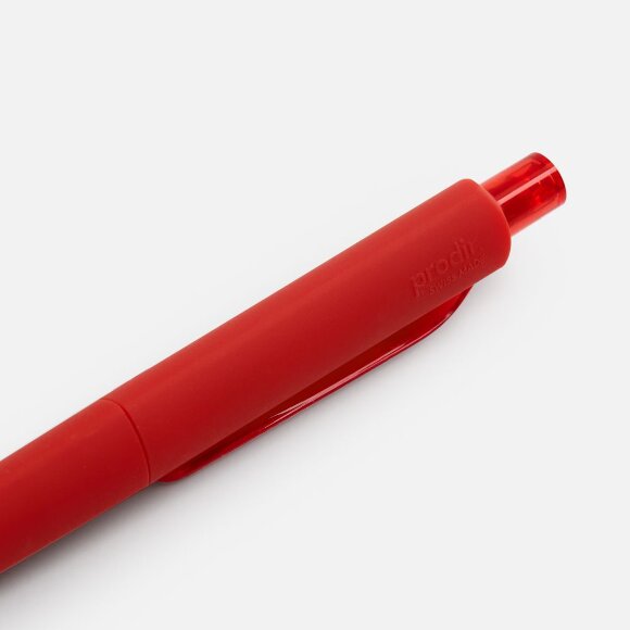 Ручка шариковая Prodir DS8 PRR-T Soft Touch, красная