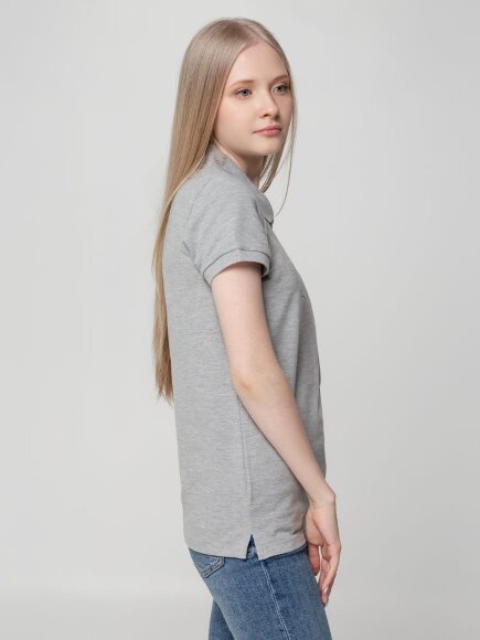 Рубашка поло женская Virma Lady, серый меланж Рубашка поло женская Virma Lady, серый меланж