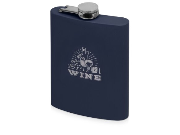 Фляжка 240 мл Remarque soft touch, 201 сталь, синий Фляжка 240 мл Remarque soft touch, 201 сталь, синий