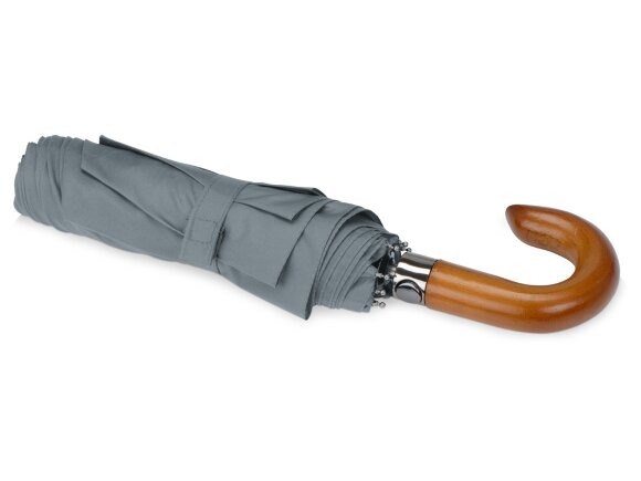 Зонт складной Cary, полуавтоматический, 3 сложения, с чехлом, серый Зонт складной Cary, полуавтоматический, 3 сложения, с чехлом, серый