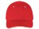 Бейсболка New Castle 6-ти панельная, красный/натуральный