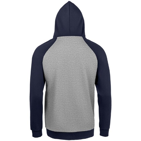 Толстовка унисекс Seattle, серый меланж с темно-синим Толстовка унисекс Seattle, серый меланж с темно-синим