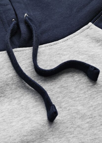 Толстовка унисекс Seattle, серый меланж с темно-синим Толстовка унисекс Seattle, серый меланж с темно-синим