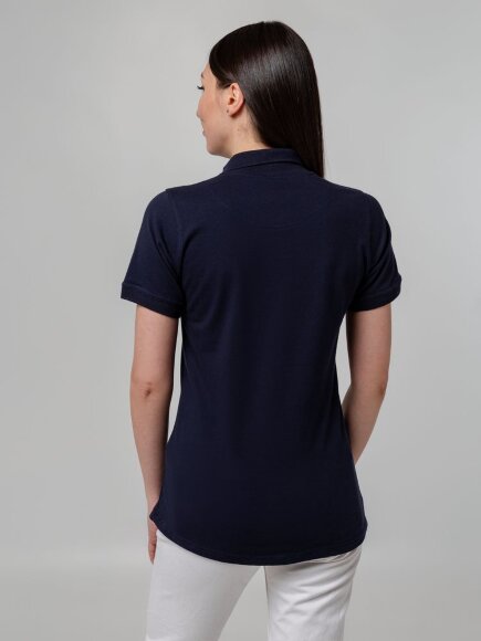 Рубашка поло женская Virma Stretch Lady, темно-синяя Рубашка поло женская Virma Stretch Lady, темно-синяя