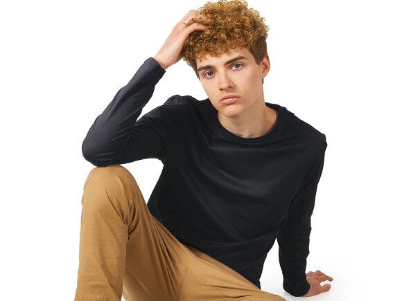 Лонгслив Porto мужской, темно-серый