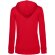 Толстовка на молнии с капюшоном женская BNC Inspire (Organic), красная
